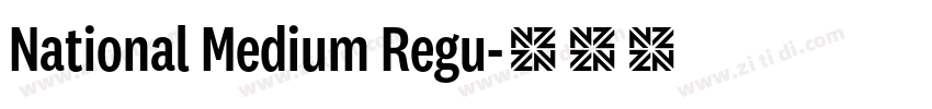 National Medium Regu字体转换